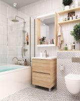 Тумба под раковину 1MarKa Aris 70 Дуб сонома арт-У76061 — фото 7, Тумбы под раковину