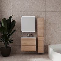 Тумба под раковину Style Line Атлантика 70 Люкс Plus подвесная Ясень перламутр арт-СС-00002341 — фото 5, Тумбы под раковину