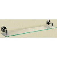 Стеклянная полка Nofer Line Хром глянцевый арт-16515.B — фото 2, Полки для ванной и душа