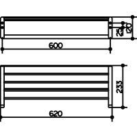 Полка для полотенец Keuco Elegance New 11675 010000 Хром арт-11675010000 — фото 3, Полки для полотенец