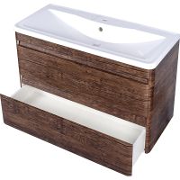 Тумба под раковину Style Line Люкс Plus 100 подвесная Старое дерево арт-ЛС-00000663 — фото 3, Тумбы под раковину