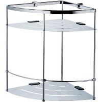 Полка корзина WasserKRAFT угловая Хром арт-K-522 — фото 1, Полки для ванной и душа