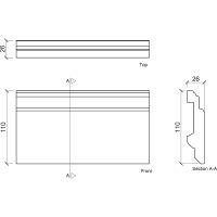 Товар: Плинтус Европласт 2000x110x26 мм арт-1.53.101 - фото 3 Плинтус Европласт 2000x110x26 мм арт-1.53.101 — фото 3, Плинтуса напольные