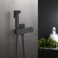 Гигиенический душ со смесителем Aquatek Либра с термостатом Черный матовый арт-AQ1028MB — фото 5, Гигиенические души