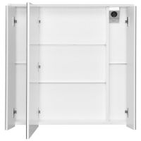 Зеркальный шкаф Roca Ronda 80 с подсветкой Бетон Белый матовый арт-ZRU9303009 — фото 2, Зеркальные шкафы в ванную