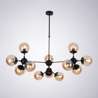 Люстра Artelamp Bolla Янтарная Черная арт-A1664SP-12BK — фото 3, Люстры