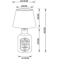 Настольная лампа Artelamp Isola Серая арт-A4272LT-1GY — фото 5, Настольные лампы