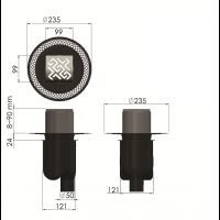 Товар: Душевой трап Berges Platz Antik 100x100 с решеткой Хром матовый арт-090060 - фото 6 Душевой трап Berges Platz Antik 100x100 с решеткой Хром матовый арт-090060 — фото 6, Трапы для душа