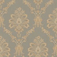 Обои Bernardo Bartalucci Gabriella Винил на флизелине (1,06*10,05) Серый, Дамаск арт-84138-6 — фото 1, Обои для стен