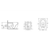 Товар: Унитаз Abber Bequem приставной с сиденьем Микролифт арт-AC1111 - фото 11 Унитаз Abber Bequem приставной с сиденьем Микролифт арт-AC1111 — фото 11, Приставные унитазы