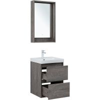 Тумба под раковину Aquanet Милан 50 подвесная Дуб рошелье арт-336371 — фото 13, Тумбы под раковину