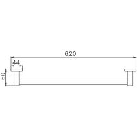 Полотенцедержатель Haiba Хром арт-HB8601 — фото 2, Полотенцедержатели