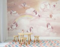 Фреска детская Ortograf Little Friends 34366 Фактура бархат FX Флизелин (4*2,7) Розовый, Мультимедия/Животные арт-34366 (бархат FX) — фото 3, Фрески