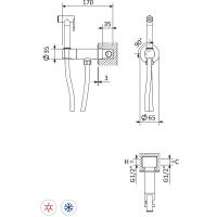 Товар: Гигиенический душ со смесителем Cezares Leaf Morning Mist арт-LEAF-DIF-MM - фото 3 Гигиенический душ со смесителем Cezares Leaf Morning Mist арт-LEAF-DIF-MM — фото 3, Гигиенические души