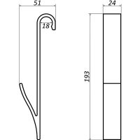 Набор вешалок на полотенцесушитель Altasan Vnp Черный арт-VNPblack4s — фото 10, Крючки для полотенец