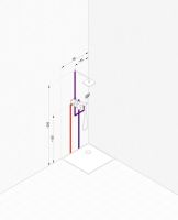 Душевая система Kludi Pure Style Хром арт-406300575 — фото 10, Встраиваемые душевые комплекты