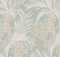 Обои Milassa Okinava Флизелин (1*10,05) Зеленый/Серый/Бежевый, Листья арт-Ok4 006 — фото 1, Обои для стен