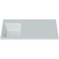 Раковина Orange 100 L с местом под стиральную машину Белая арт-ST-100RAL — фото 2, Раковины встраиваемые сверху