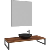 Консоль под раковину Orka Kestel 120 Орех арт-3001042 — фото 2, Консоли для раковины