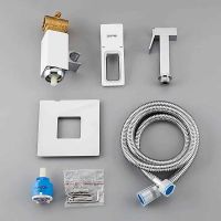 Гигиенический душ со смесителем Gappo Белый Хром арт-G7217-8 — фото 6, Гигиенические души