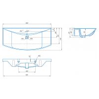Тумба с раковиной Misty Лувр 105 Слоновая кость арт-УТ000005246 — фото 4, Тумбы с раковиной