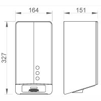 Сушилка для рук Nofer Big Fuga Evo Черная арт-01831.N — фото 2, Сушилки для рук