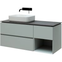 Тумба под раковину Allen Brau Infinity 120 L подвесная Папирус матовый арт-1.21005.PWM — фото 3, Тумбы под раковину