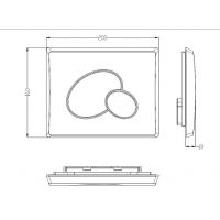 Клавиша смыва WeltWasser WW Marberg 410 RD GL-WT Белая глянцевая арт-10000010232 — фото 2, Кнопки смыва