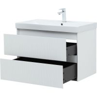 Тумба под раковину Aquanet Альтера 80 подвесная Белая матовая арт-337156 — фото 7, Тумбы под раковину