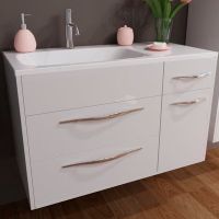 Тумба с раковиной Эстет Barcelona 90 L подвесная Белая арт-ФР-00003595 — фото 1, Тумбы с раковиной