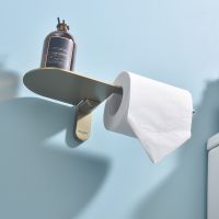 Держатель туалетной бумаги Raglo с полкой Золото матовое арт-R300.03.03 — фото 6, Держатели туалетной бумаги