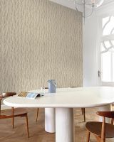 Обои Grandeco Cumaru Винил на флизелине (0,53*10,05) Бежевый/Зеленый, Листья арт-CU 3203 — фото 2, Обои для стен