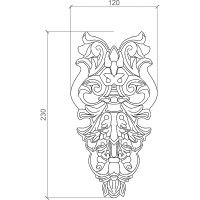 Орнамент Европласт 23x230x120 мм арт-1.60.038 — фото 2, Колонны