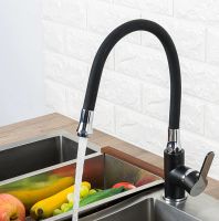 Смеситель для кухни Frap H42 Черный матовый Хром арт-F4042 — фото 10, Смесители для кухни