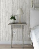 Обои Wiganford by Solo Lunman Винил на флизелине (1,06*10,05) Белый/Серый, Под дерево арт-ER8601 — фото 2, Обои для стен