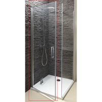 Душевая дверь Jacob Delafon Contra 90 профиль Хром стекло прозрачное арт-E22T91-GA — фото 1, Распашные душевые двери