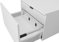 Комплект мебели для ванной STWORKI Ольборг 100 подвесная Белая матовая Дуб французский арт-487255 — фото 11, Комплекты мебели для ванной