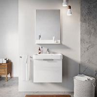 Тумба под раковину Ravak Be Happy II 53 подвесная Белая арт-X000001097 — фото 3, Тумбы под раковину