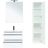 Тумба под раковину Aquanet Lino 70 подвесная Белая матовая арт-253902 — фото 6, Тумбы под раковину