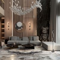 Торшер Maytoni Modern Tau Белый Черный арт-MOD166FL-L15B3K — фото 6, Торшеры