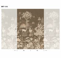 Панно LOYMINA British Style Forest Винил на флизелине (1*3) Коричневый, Природа/Животные арт-BRIT1 010 — фото 2, Обои для стен