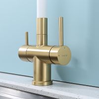 Товар: Смеситель для кухни Splenka Золото матовое Белый арт-S70.64.03 - фото 5 Смеситель для кухни Splenka Золото матовое Белый арт-S70.64.03 — фото 5, Смесители для кухни