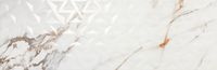 Керамическая плитка Porcelanite Dos Firenze 1219 Calacatta Gold Rel Geo Ret настенная 40х120 см арт-POR_F1219_CALRG_120 — фото 1, Керамическая плитка