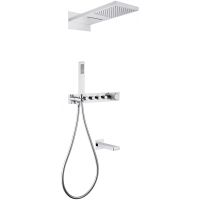 Товар: Душевая система Abber Rund с термостатом Хром арт-AF8753 - фото 1 Душевая система Abber Rund с термостатом Хром арт-AF8753 — фото 1, Встраиваемые душевые комплекты