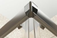 Душевая дверь Ravak Blix BLRV2К-80 профиль Сатин стекло Grape арт-1XV40U00ZG — фото 5, Раздвижные душевые двери