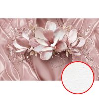 Фреска Ortograf 3D 6711 Фактура бархат FX Флизелин (4,3*2,7) Розовый, Цветы арт-6711 (бархат FX) — фото 1, Фрески