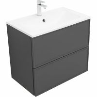 Товар: Тумба под раковину Aquanet Арт 75 подвесная Ясень графит арт-329064 - фото 2 Тумба под раковину Aquanet Арт 75 подвесная Ясень графит арт-329064 — фото 2, Тумбы под раковину