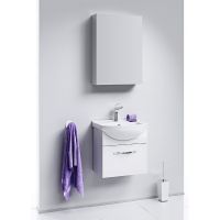 Зеркальный шкаф Aqwella МС 50 МС.04.05 Белый арт-MC.04.05 — фото 2, Зеркальные шкафы в ванную