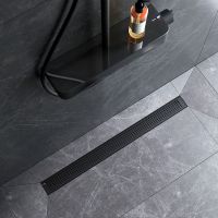 Душевой лоток AM.PM MasterFlow 80 с Черной матовой решеткой Cut Gradient арт-W01SC-P11-080-01BM — фото 8, Душевые лотки