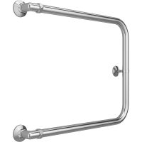 Водяной полотенцесушитель Terminus П-образный (1) 500х600 Хром, боковое подключение, G 1" НР арт-4620768881381 — фото 1, Водяные полотенцесушители